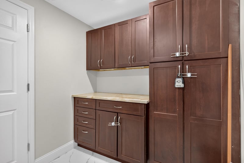 Built-in wood storage cabinets at 1525 8th St N, Jacksonville Beach, FL
