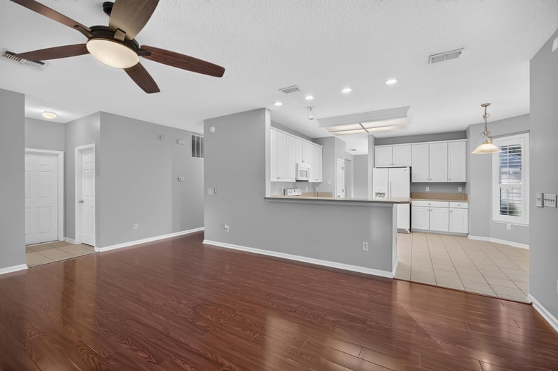 Kitchen and family room open view at 470 Sparrow Branch Cir, Jacksonville, FL 32259