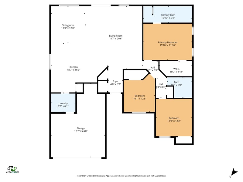 Floorplan at 1974 Delamere Ct, Jacksonville, FL 32246