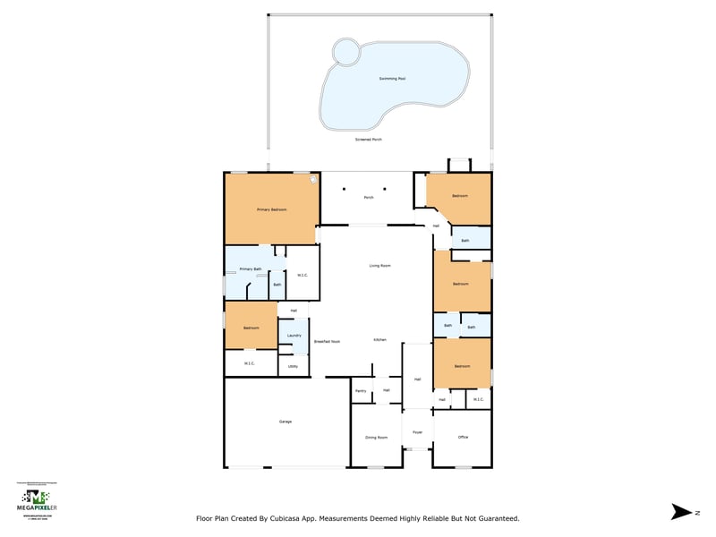 Floorplan at 3305 N Ravello Dr, St. Augustine, FL 32092