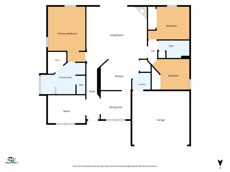 Floor plan 1 drawn by Megapixeler, Bonaparte Dr, Jacksonville