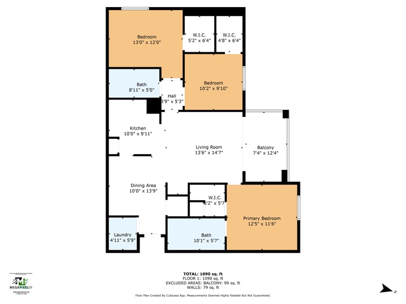 Floor plan 1 of 8601 Beach Blvd #1223, Jacksonville, FL 32216