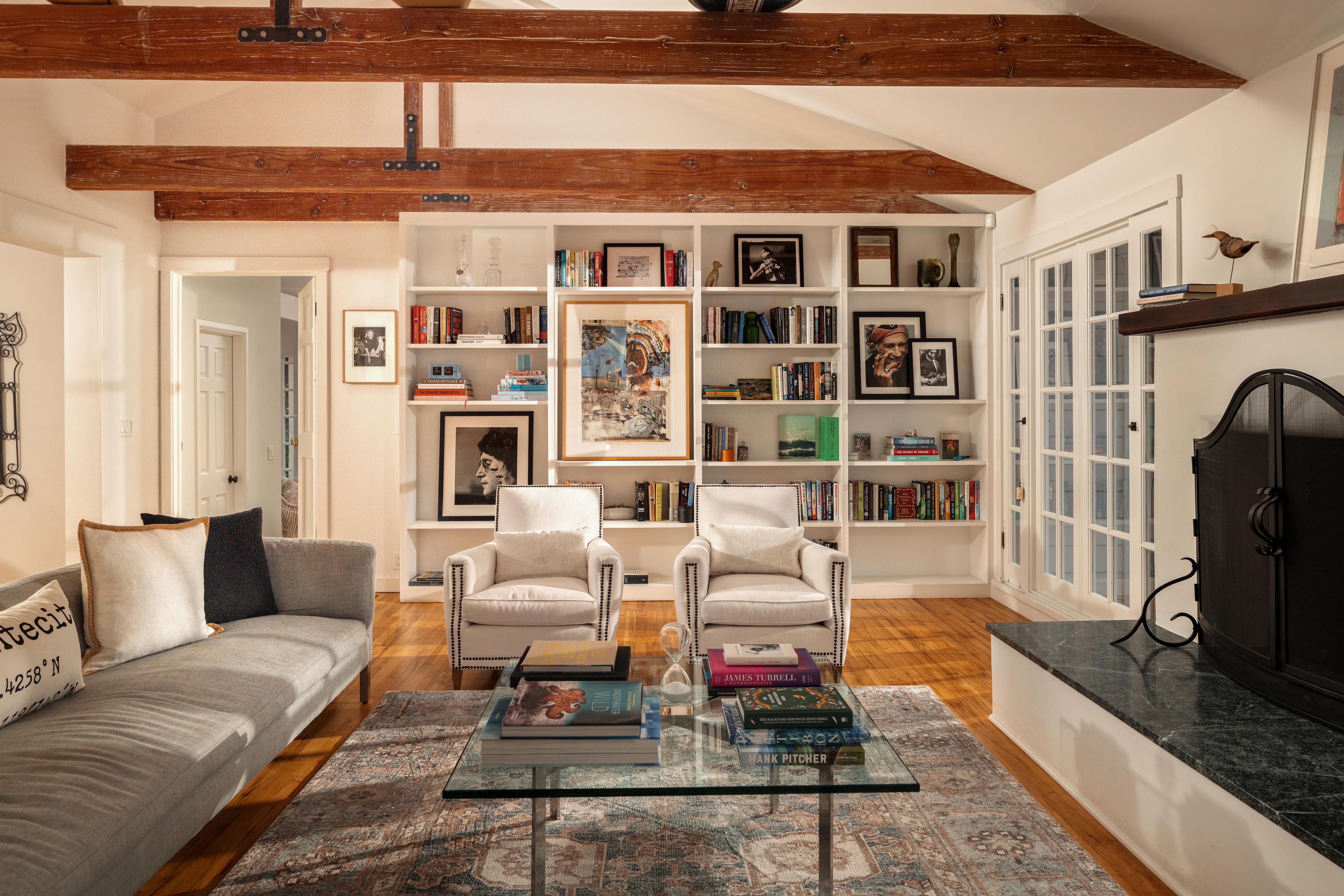 Professional real estate photography of the primary suite and private outdoor spaces at 2915 Hidden Valley Ln, Santa Barbara — golden hour illuminates the interplay of indoor and outdoor living along the Santa Barbara Riviera. Our team captured still photography, aerial drone photography, and twilight photography from late afternoon through twilight.