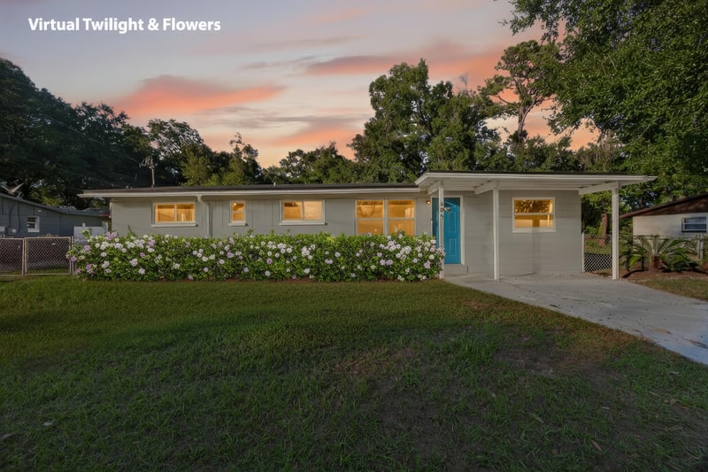 Twilight with Flowers V2-topaz-upscale-4x at 409 Parkwood Dr, Orange Park, FL 32073