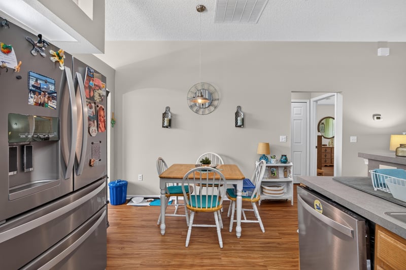 Kitchen breakfast nook with stainless appliances at 13514 Las Brisas Way N, Jacksonville, FL