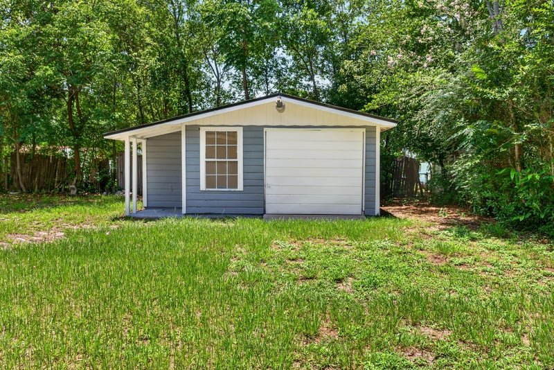 Detached outbuilding in the backyard at 1928 Montmarte Dr, Jacksonville, FL 32210