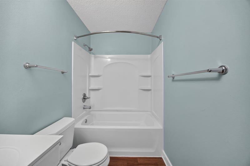 Bathroom with tub-shower combo and towel bar at 892 Branscomb Rd, Green Cove Springs, FL