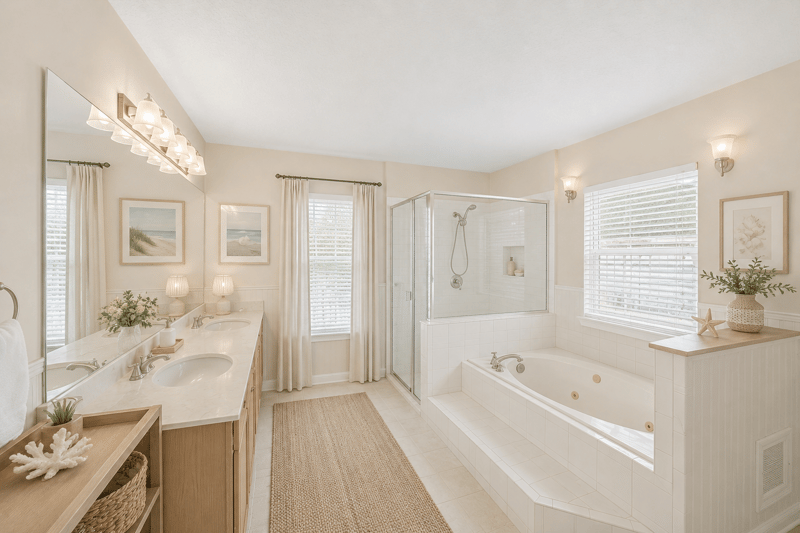 ChatGPT Master Bath at 494 Brockham Dr, Jacksonville, FL 32221