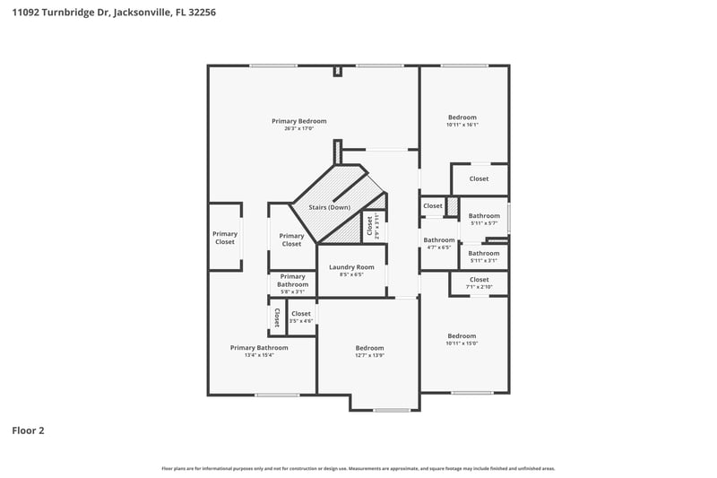Floor plan 2 of 11092 Turnbridge Dr, Jacksonville, FL 32256