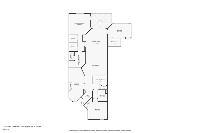 Floor plan 1 of 210 Paseo Terraza, St. Augustine, FL 32095