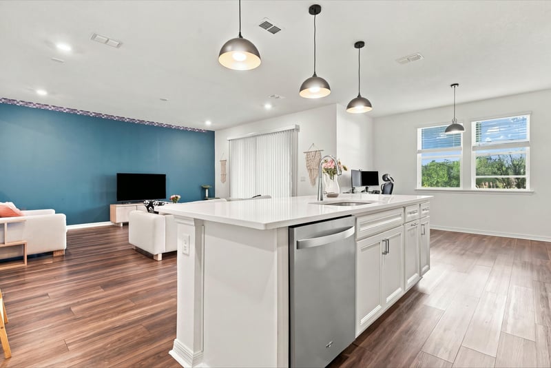 Living and dining combination, photographed by Megapixeler on Torres Trace, St. Augustine