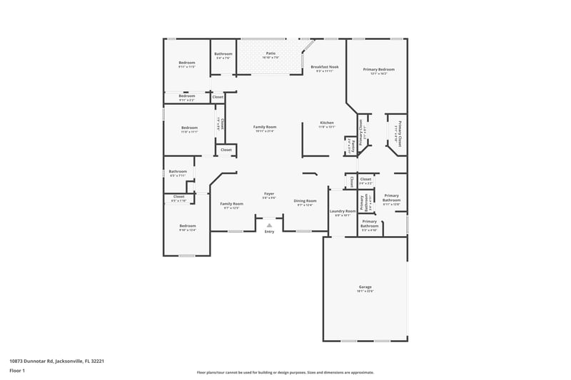 Floor plan 1 of 10873 Dunnotar Rd, Jacksonville, FL 32221