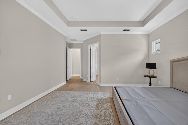 Bedroom sitting area with tray ceiling at 276 Cross Ridge Dr, Ponte Vedra Beach, FL 32081