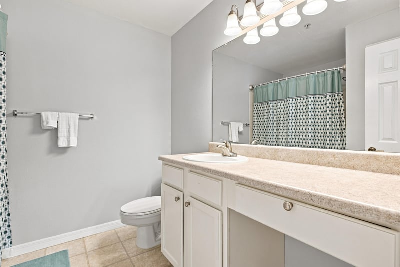 Bathroom with double sink vanity at 7800 Point Meadows Dr, Jacksonville, FL 32256