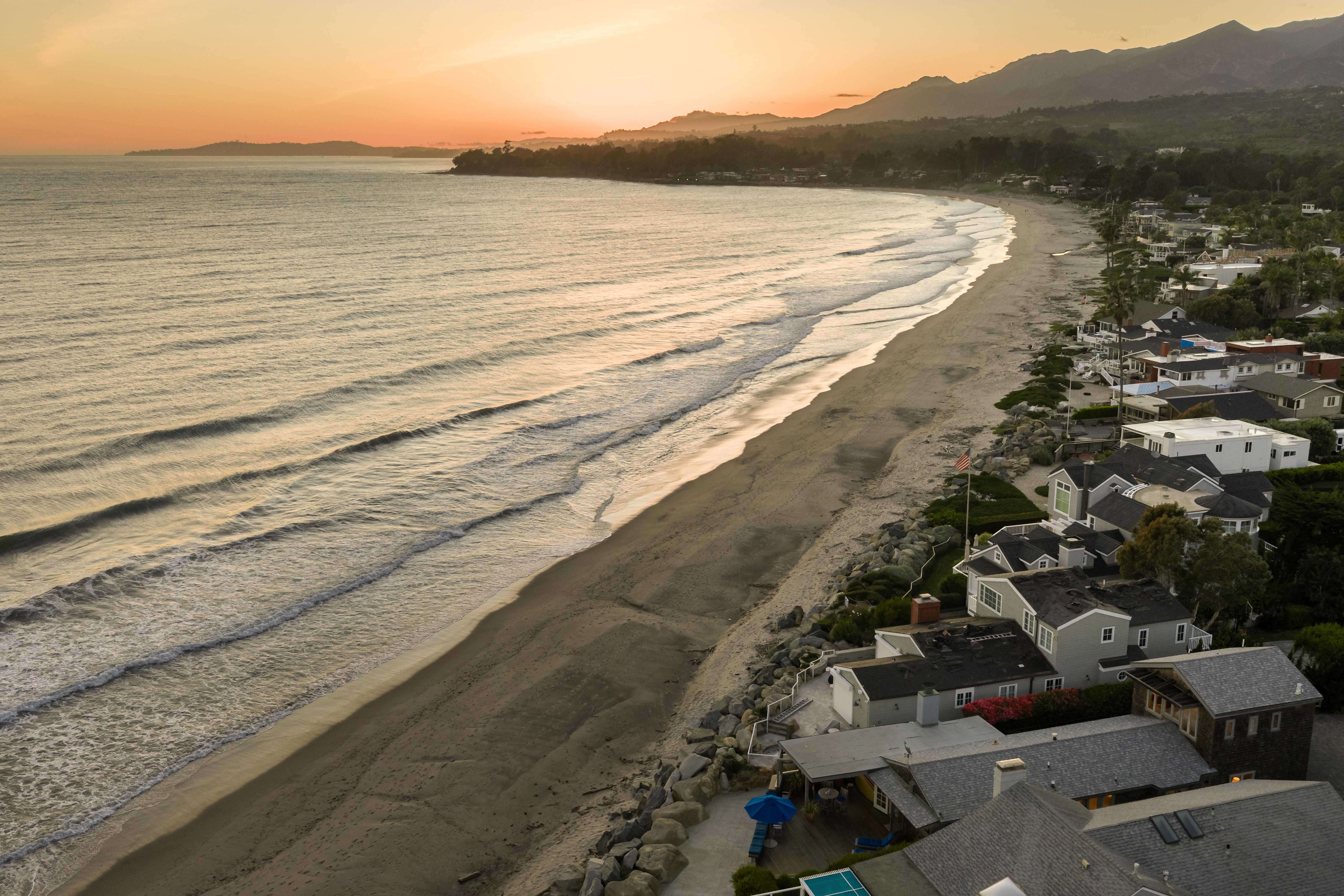 Virtual real estate photography of oceanfront bedroom at 3581 Padaro Ln, Carpinteria — professional real estate photography by VirTour Media