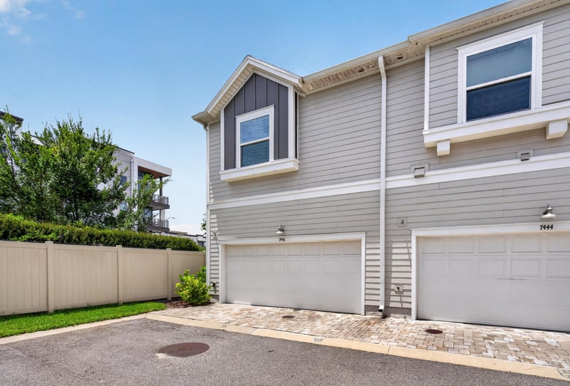 Street view of garage and driveway at 7446 Loggerhead Ct, Jacksonville, FL 32256