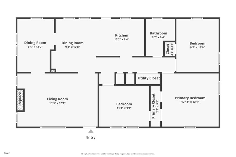 Floor plan 1 of 1641 Charon Rd, Jacksonville, FL 32205