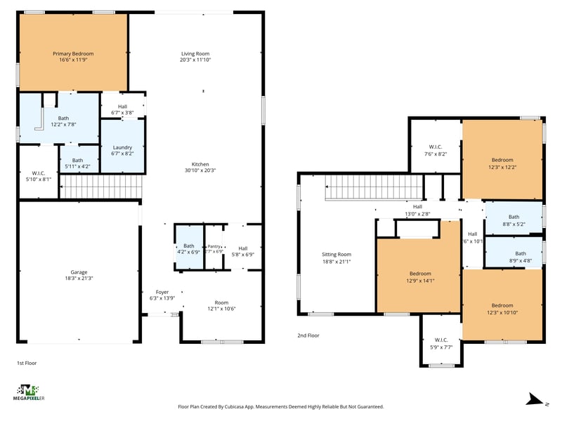 Floorplan at 302 Jennie Lake Ct, St. Augustine, FL 32095