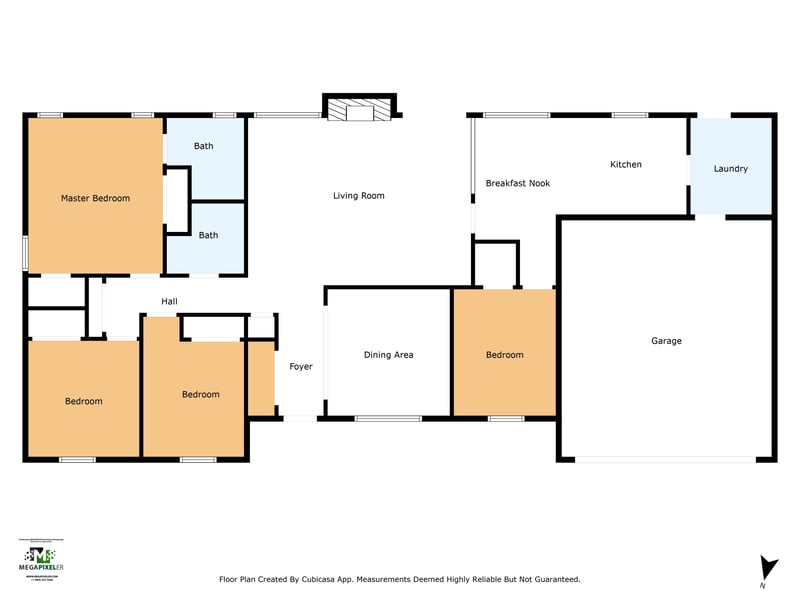 Floorplan at 6124 Blank Dr W, Jacksonville, FL 32244