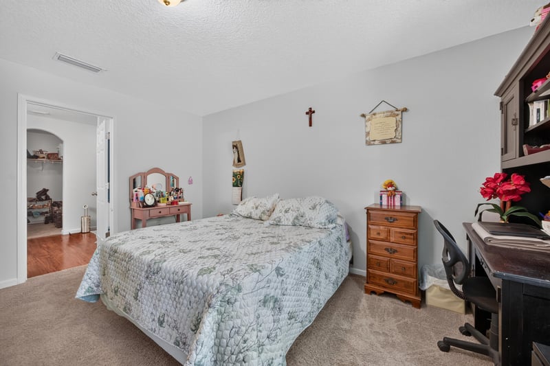 Primary bedroom view toward closet area at 518 Matecumbe Ct, Macclenny, FL