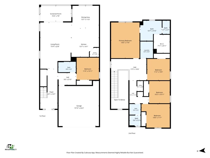 Floor plan graphic showing bedroom and living room layout at 269 Bluegrass Wy, St. Augustine, FL 32092