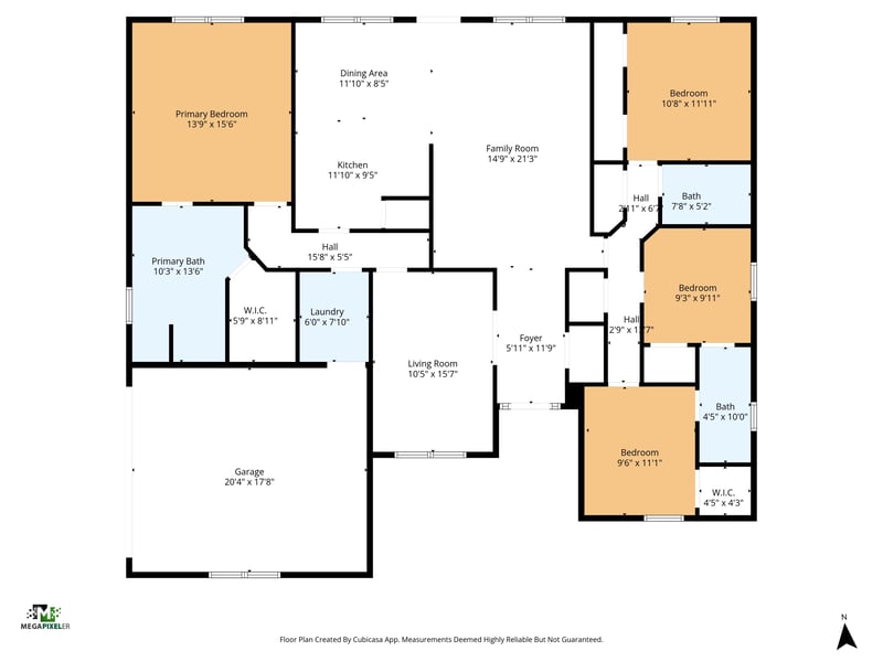 Floorplan at 7853 Dawsons Creek Dr, Jacksonville, FL 32222