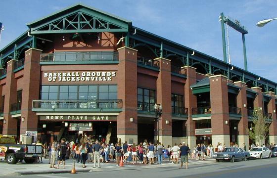 Baseball stadium entrance gate in Jacksonville