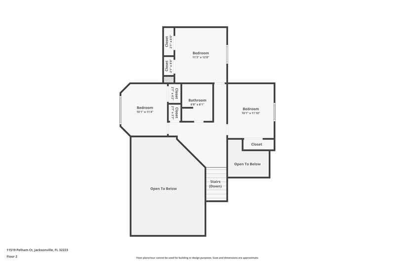 Floor plan 3 of 11519 Pelham Ct, Jacksonville, FL 32223