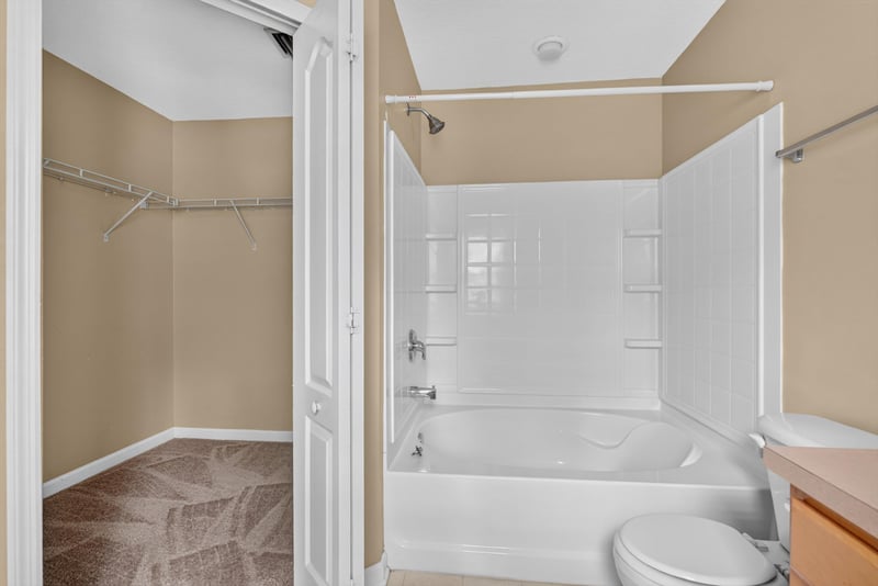 Closet beside tub-shower bathroom at 12359 Mangrove Forest Ct, Jacksonville, FL 32218