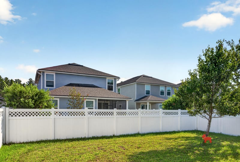 Backyard with privacy fence at 331 Millerstone Dr, St. Augustine, FL 32092