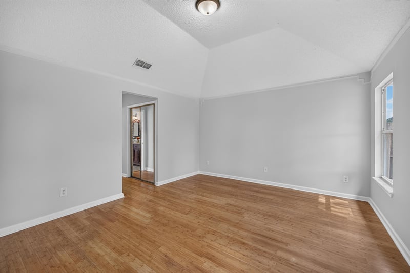 Empty room with wood floors at 456 Bay Point Way N, Jacksonville, FL 32259