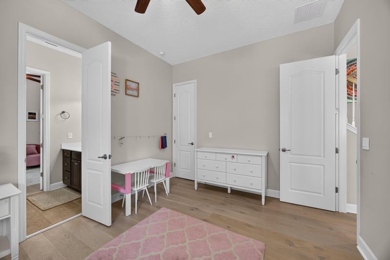 Bedroom with wood floors and area rug at 276 Cross Ridge Dr, Ponte Vedra Beach, FL 32081