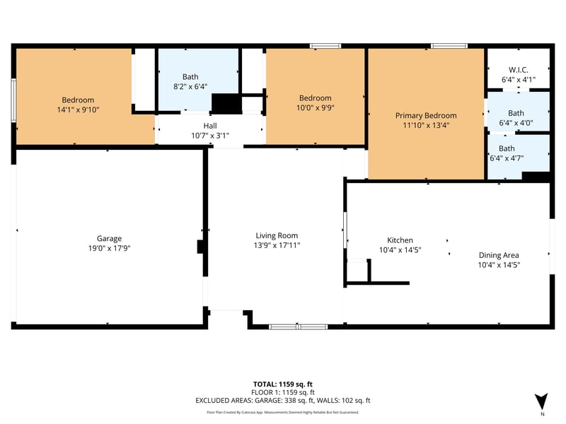 Floor plan 1 of 2042 Wiley Oaks Ln, Jacksonville, FL 32210