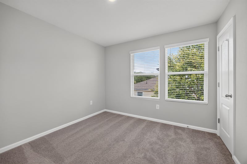 Bedroom with carpet and window, unfurnished at 2837 Black Buck Cir, Jacksonville, FL 32225