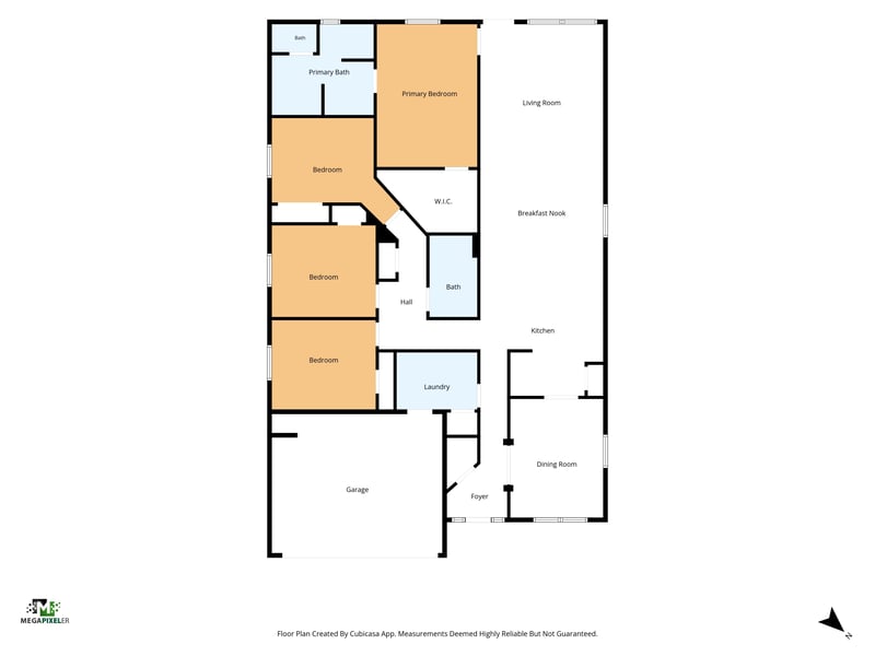 Floor plan 1 drawn by Megapixeler, Olivia St, Jacksonville