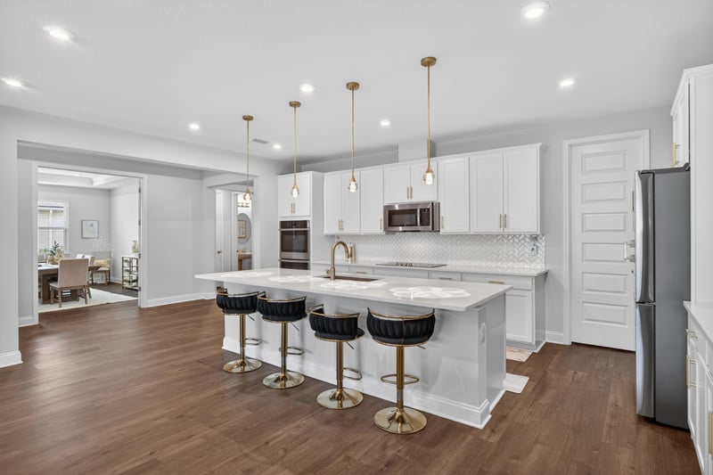 Kitchen opening to the living room at 85491 Fall River Pkwy, Fernandina Beach, FL 32034