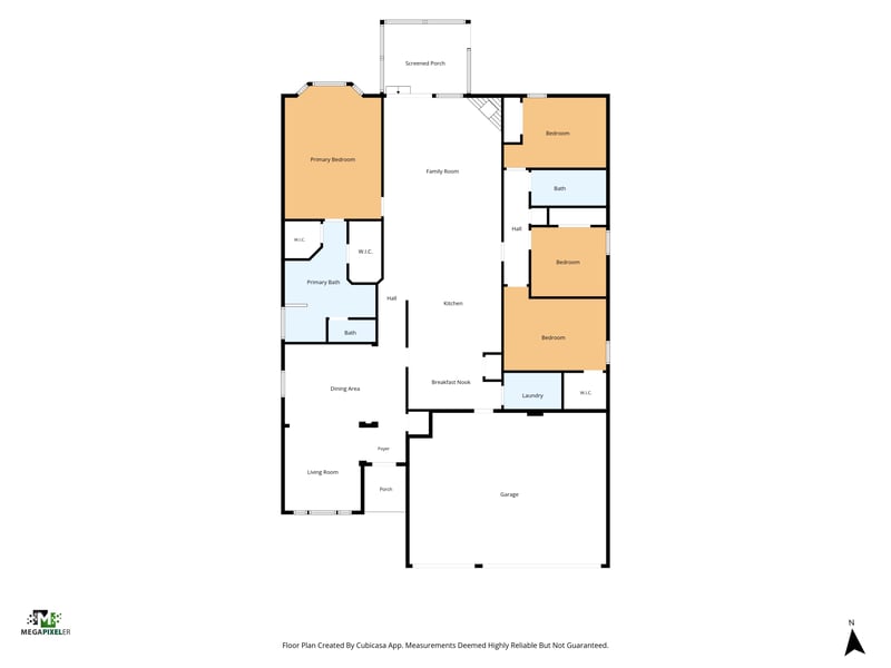 Floor plan 1 drawn by Megapixeler, Black Diamond Ct, Jacksonville