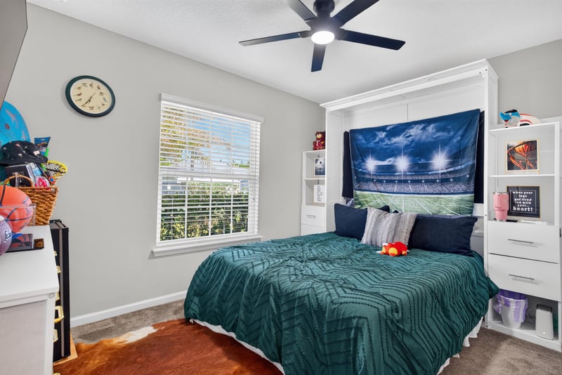 Closet with built-in shelving at 589 Seville Pkwy, St. Augustine, FL
