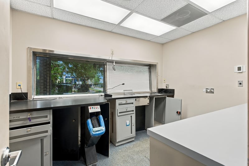 Kitchen counter with stainless equipment at 101 Scholars Wy