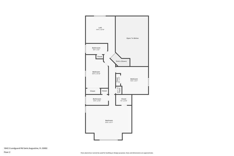 Floor plan 3 of 1843 S Landguard Rd, St. Augustine, FL 32092