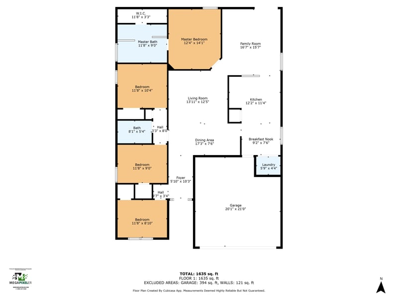 Floorplan at 1374 Brookgreen Way, Orange Park, FL 32003