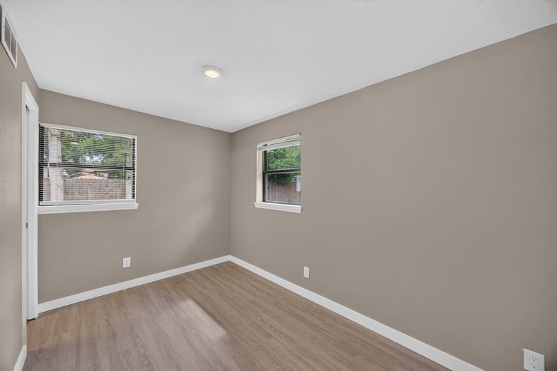 Empty bedroom with single window at 184 Draco St, Orange Park, FL 32073