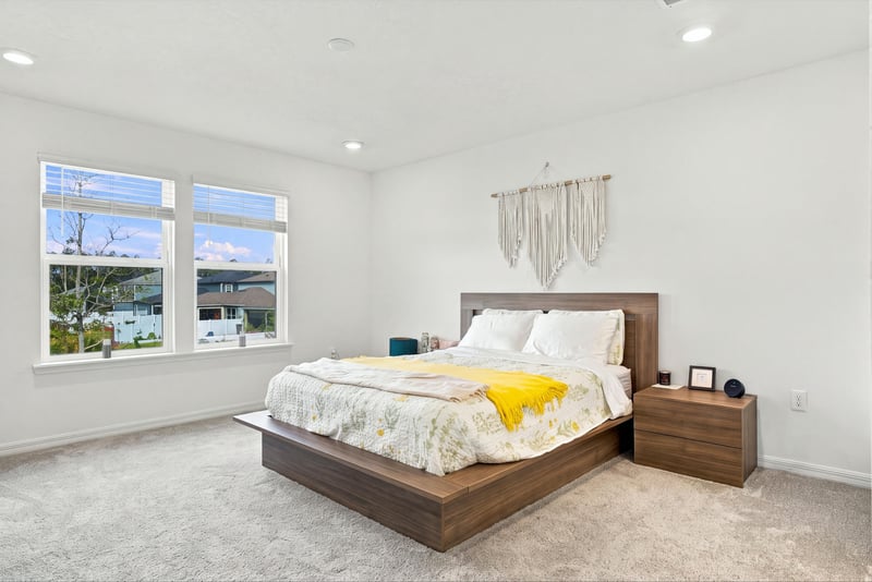 Primary bedroom with natural light, photographed by Megapixeler on Torres Trace, St. Augustine