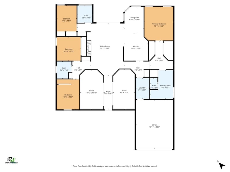 Floorplan at 424 Queen Anne Ct, St. Augustine, FL 32092