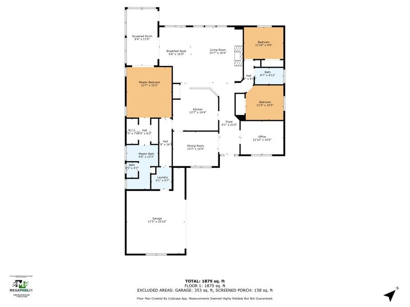 Floor plan 1 of 440 N Buck Board Dr, Jacksonville, FL 32259