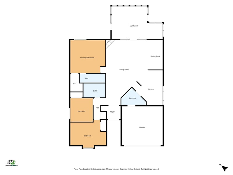 Floor plan 1 drawn by Megapixeler, Pareja Ct, Jacksonville