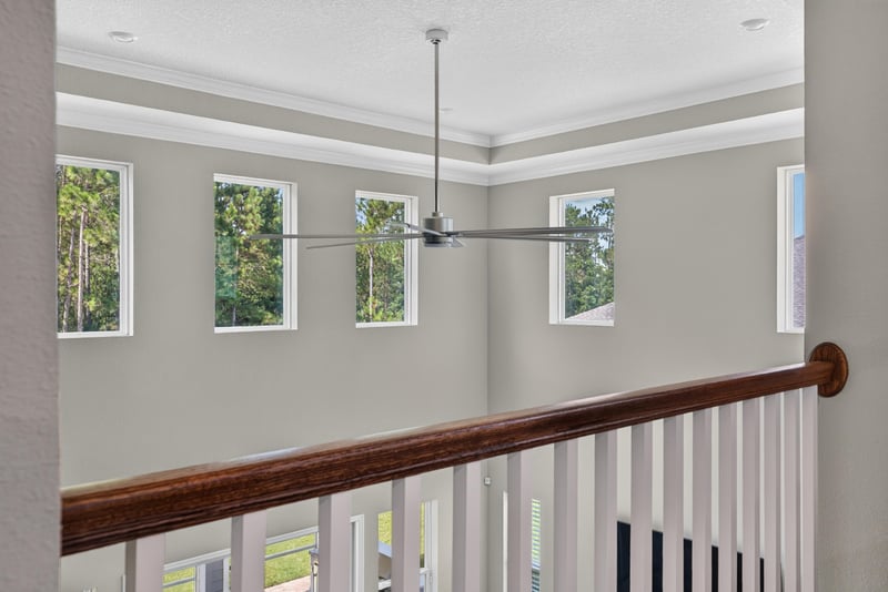 Upstairs hallway with windows at 22 Azura Point