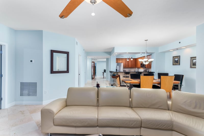 Family Room View Long View at 7790 A1A S #104, St. Augustine, FL 32080