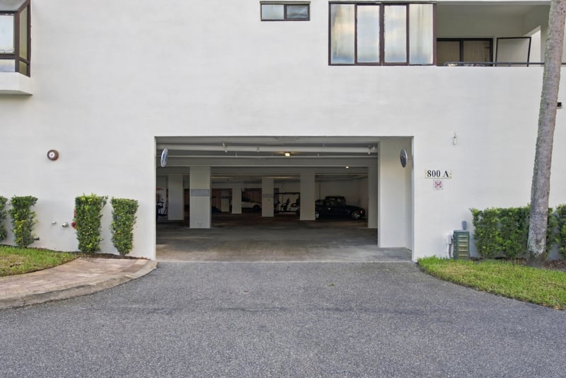 Building garage entrance at 805 Spinnakers Reach Dr, Ponte Vedra Beach, FL 32082