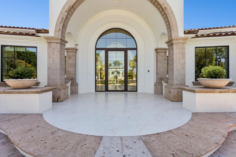 Barrel-vaulted entry hall, Paradise Valley